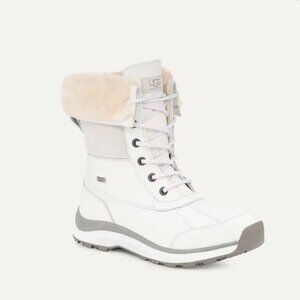 UGG White/Grey Adirondack Boot III US 7.5